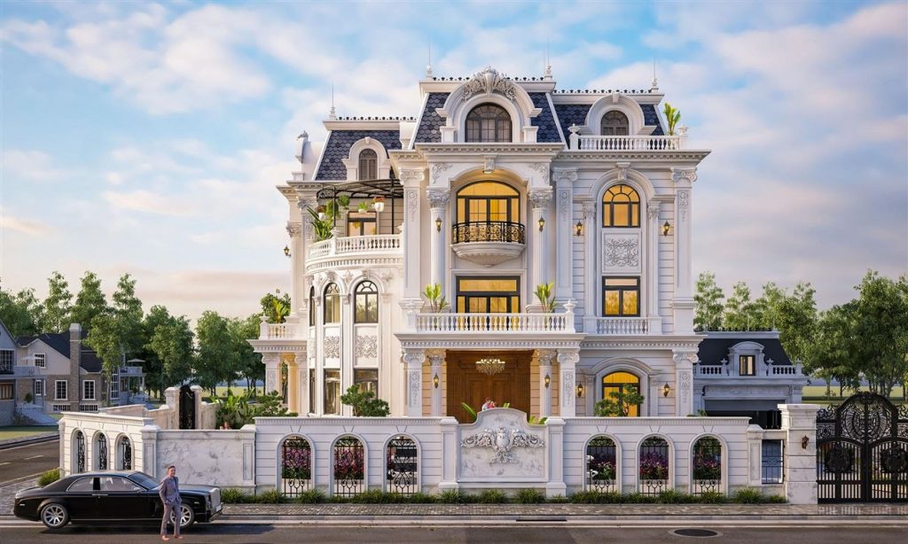 Mẫu biệt thự đẹp kiểu Pháp